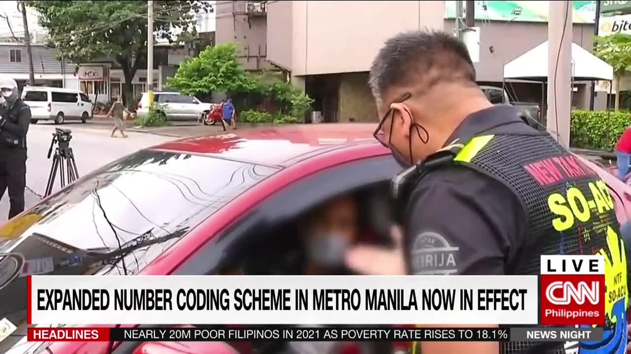 Expanded number coding scheme in Metro Manila now in effect | News Night