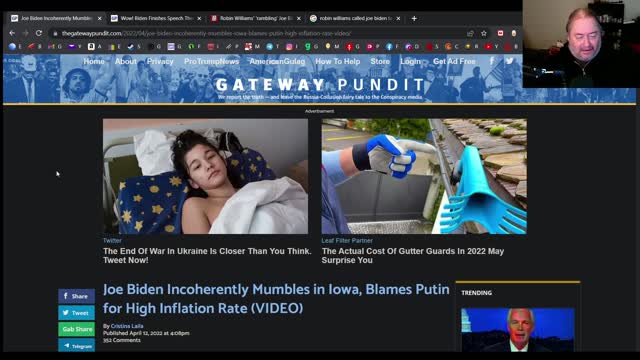 Biden shakes hands with a ghost?