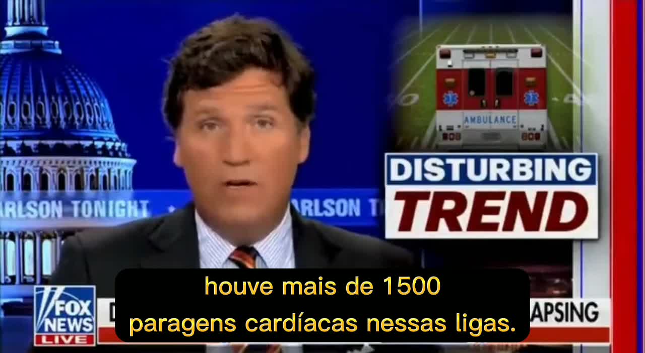 ⚠️💉Tucker Carlson - Paragens cardíacas no desporto💉⚠️