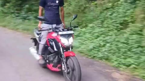 Stunts with bike