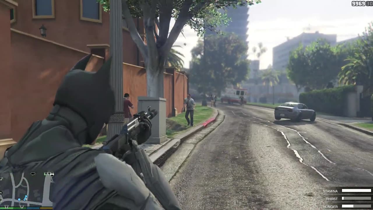 BATMAN VS ZOMBIE -GTA V FUNNY