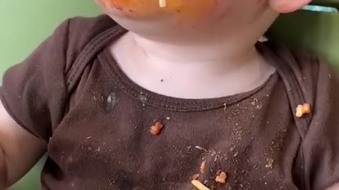 Baby love eating haha #baby #peachyvines #fun #funnyvideos