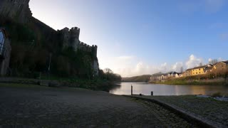 Timelapse. Pembroke castle. March 2022