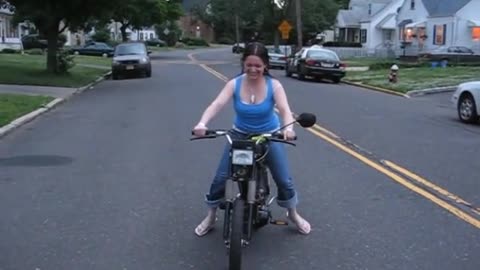 moped girl