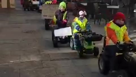 děti demonstrace 8.1. 2024