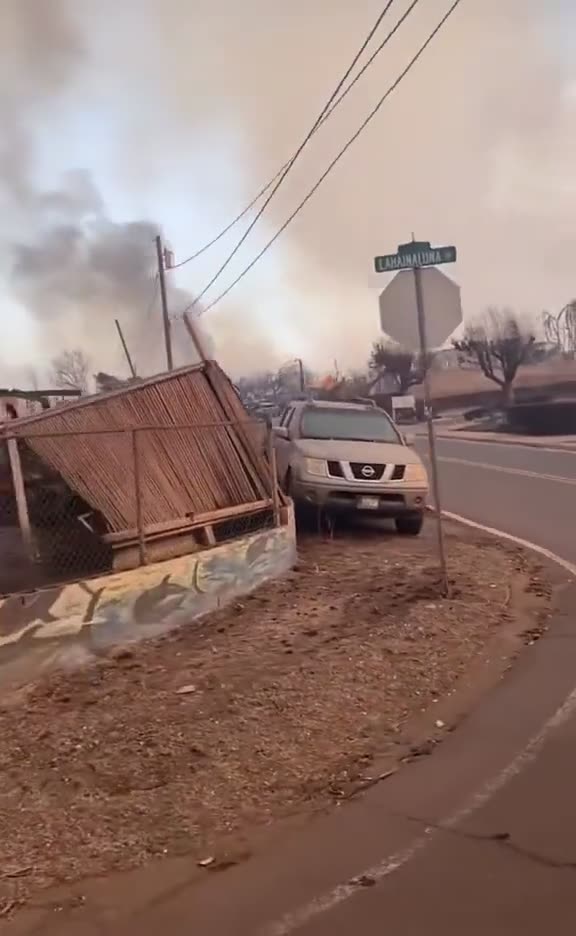 Looks like a bomb went off in Maui.