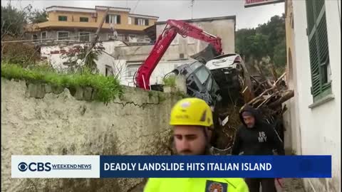 At least 1 killed in landslide on Italian resort island