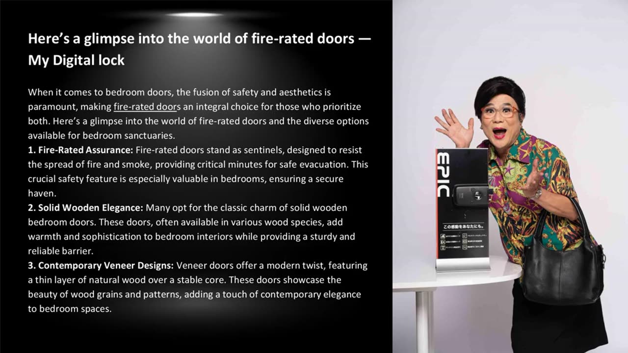 Here’s a glimpse into the world of fire-rated doors — My Digital lock