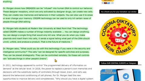 CRISPR Covid 'Vaccines' Can Alter A Person's Thinking, Behavior, and be Remotely Controlled