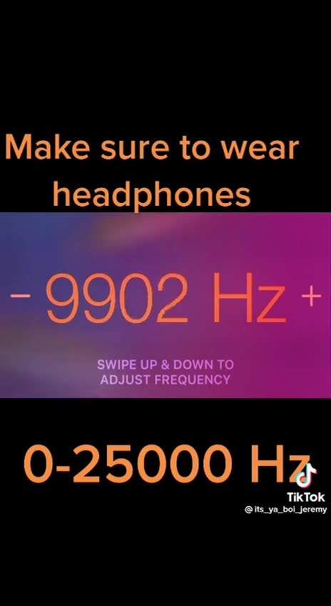 Humans can perceive 20 - 20,000hz range of sound frequency