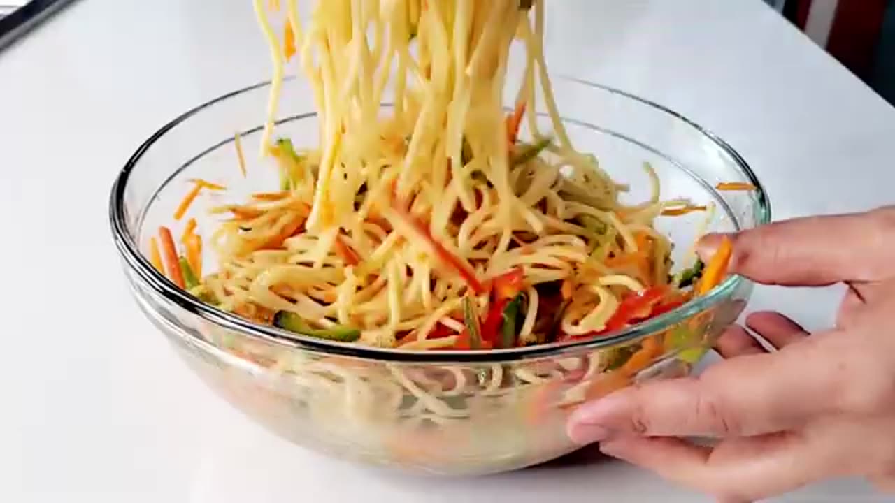 Spagetti Salad Recipe | Summer Salad Recipe | Pasta Salad | Cold Salad