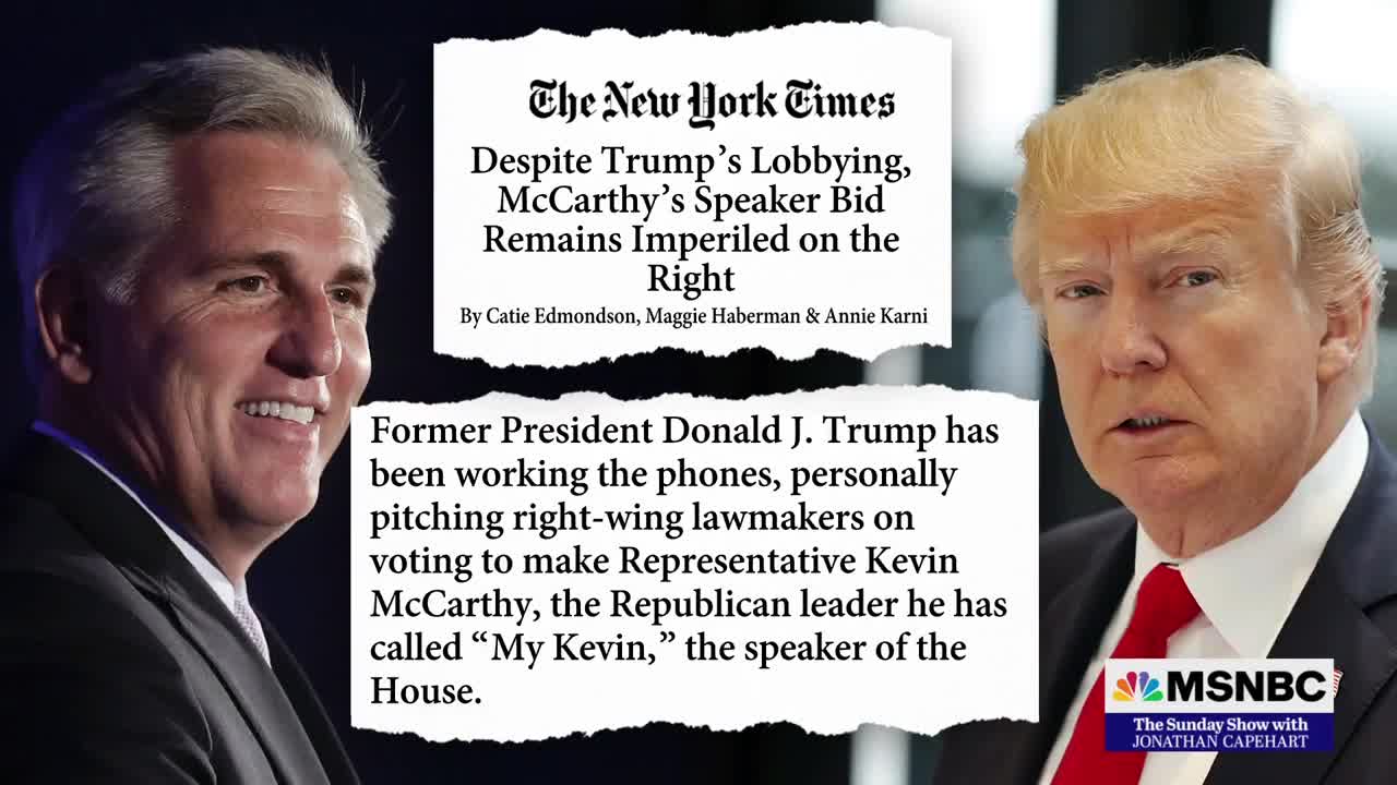 Kevin McCarthy's Tough Battle For Speaker Of The House