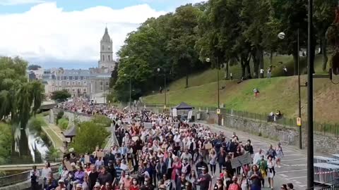 Massive Demonstration in Vannes in Brittany FR