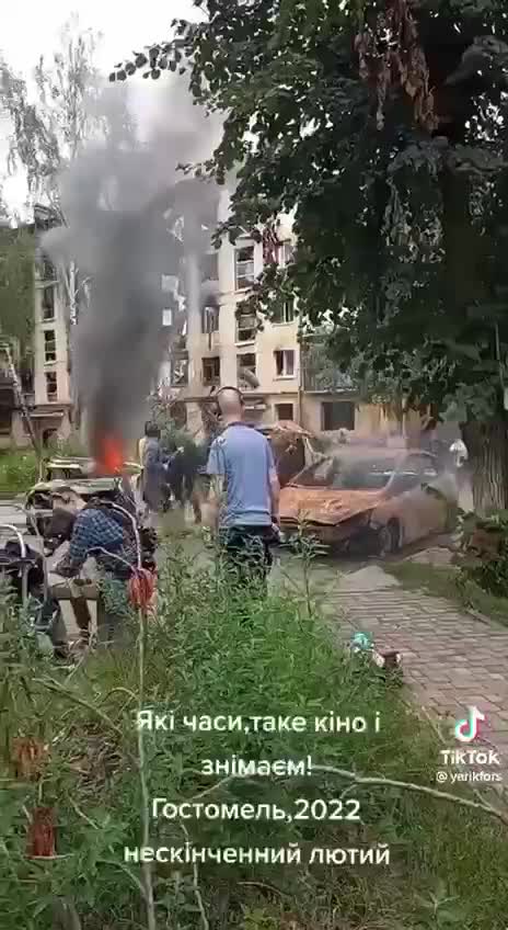 Zelensky media shooting an "atrocity scene" in Ukraine.😂