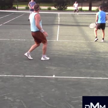 BACKHAND DROP SHOT TO WIN THE POINT!