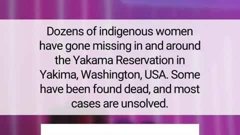 Dozens of indigenous women have gone missing in and around the Yakama Reservation in... #shorts