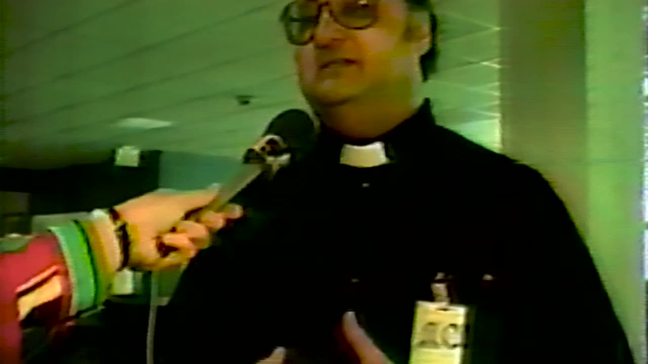 Circa 1995 - Our Lady of Fatima Statue in Crown Point, Indiana (WYIN Channel 56)