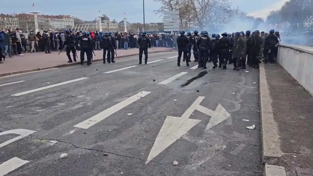 Lyon Protest Against Pension Reform