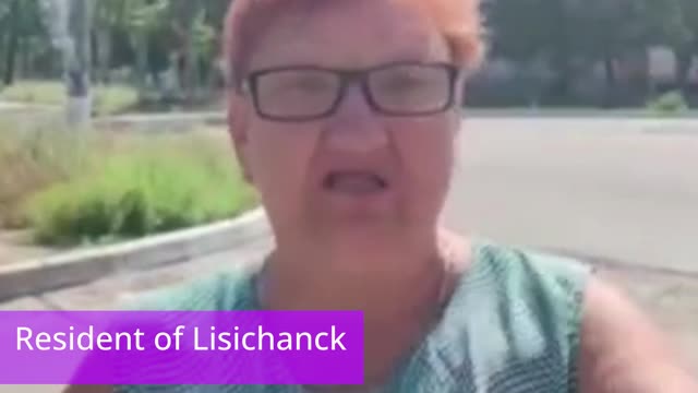 it was not Russians who had been destroying Lisichans, It was Ukraine!’
