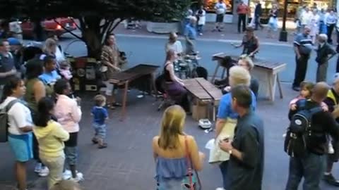 Music on the Street in downtown Victoria- BC