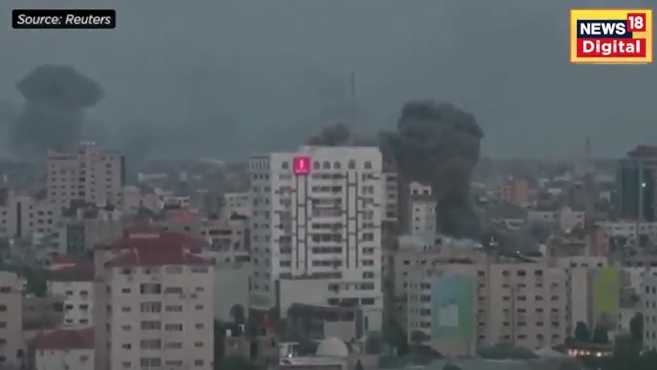 Israel Palestine War: Israel is angry, blew up the entire headquarters. Gaza | Hemas | News18