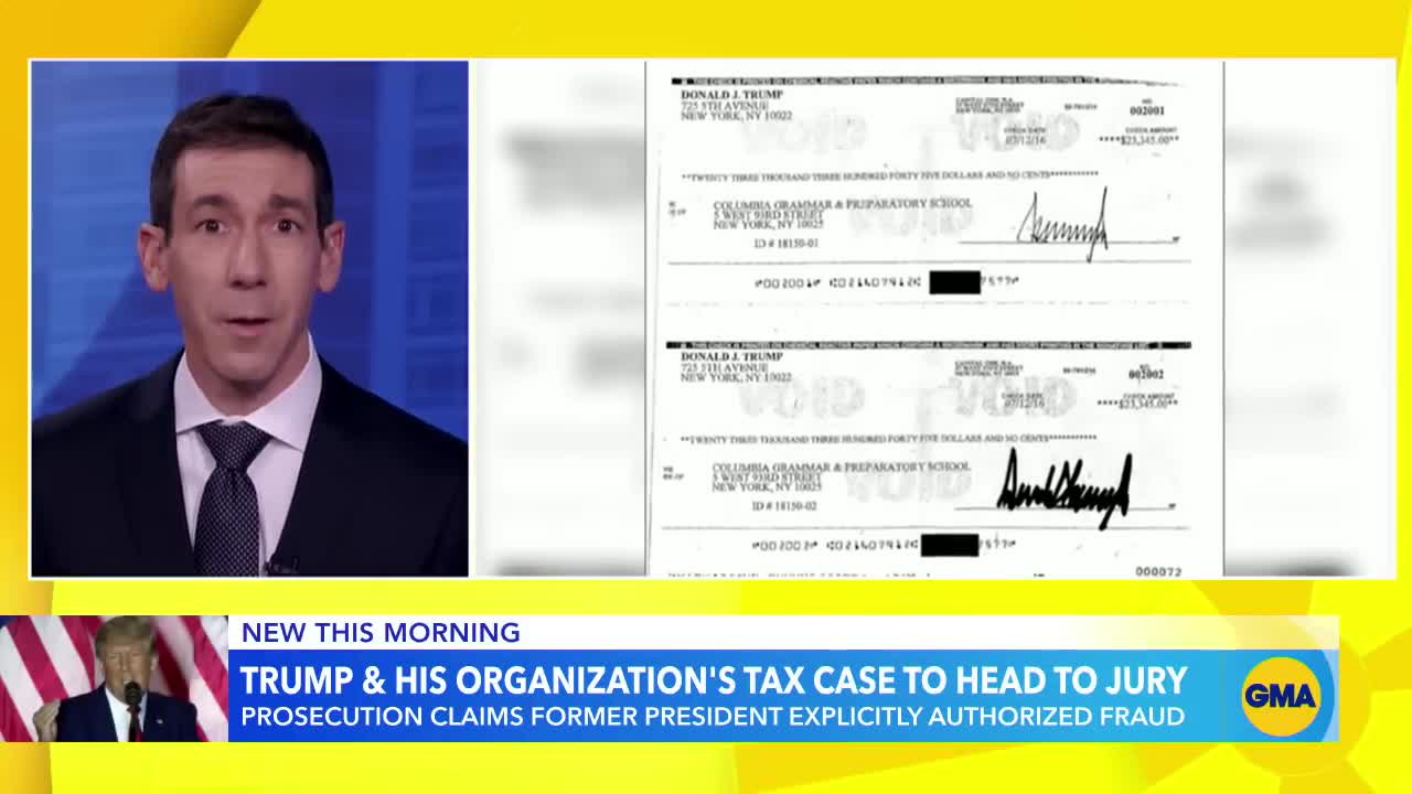 Tax fraud case against Trump Organization to head to jury Monday GMA