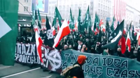 "Defend white Europe", says the banner in Poland. Do you agree? Nationalist parties are on the rise.