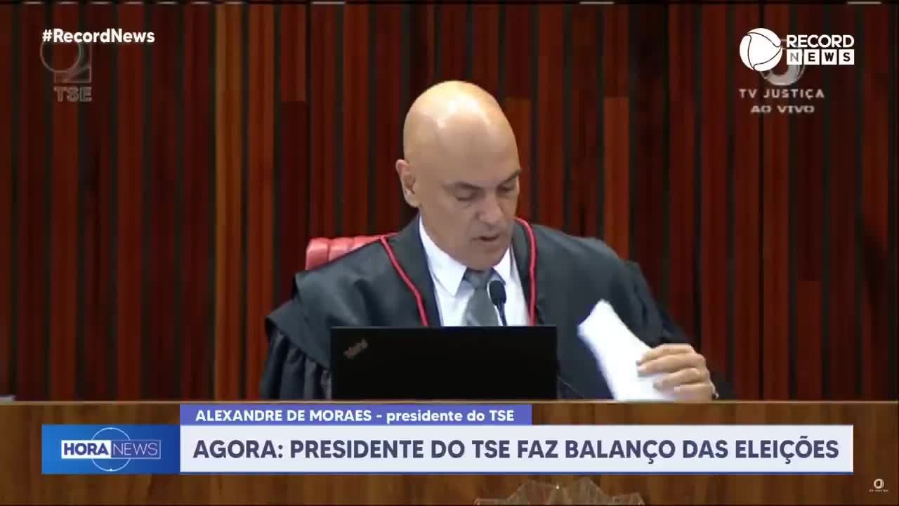 Alexandre de Moraes fala sobre manifestações após o resultado das eleições