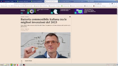 La batteria commestibile fatta di grafene e ricaricabile e fatta in Italia-Tra le migliori tecnologie e invenzioni del 2023 NOTIZIE DAL MONDO ma dove vuole andare gente del genere che arriverebbe a mangiare il grafene me lo domando