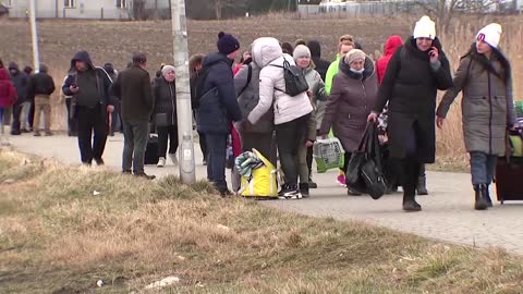 'We are really scared': Ukrainians flee war at home