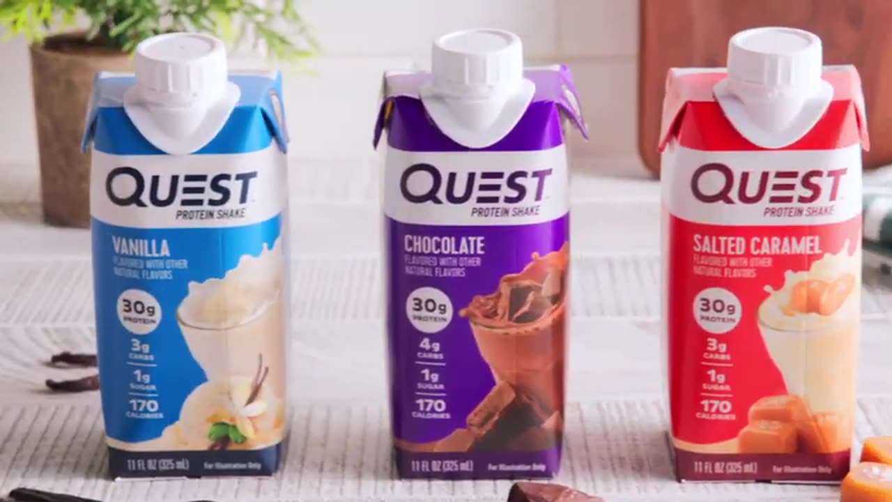 Quest Nutrition Vanilla Protein Shake, High Protein, Low Carb, Gluten Free, Keto Friendly