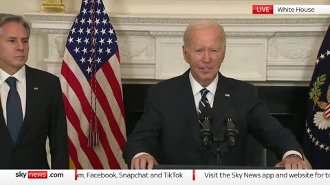 US PRESIDENT JOE BIDEN delivers address on hamas attack on Israel