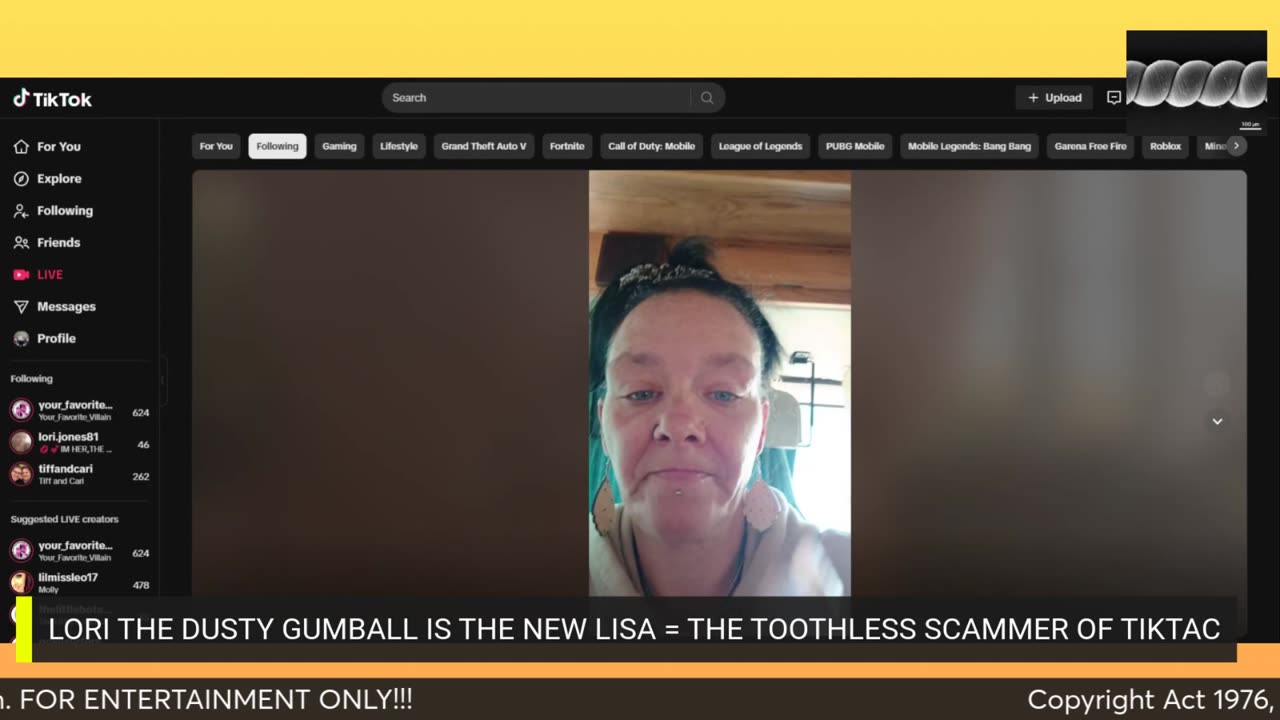 LORI GUMBALL SCAMS & BLOCKS -NOT PAYING BACK THE MONEY LORI? SHE ADMITS