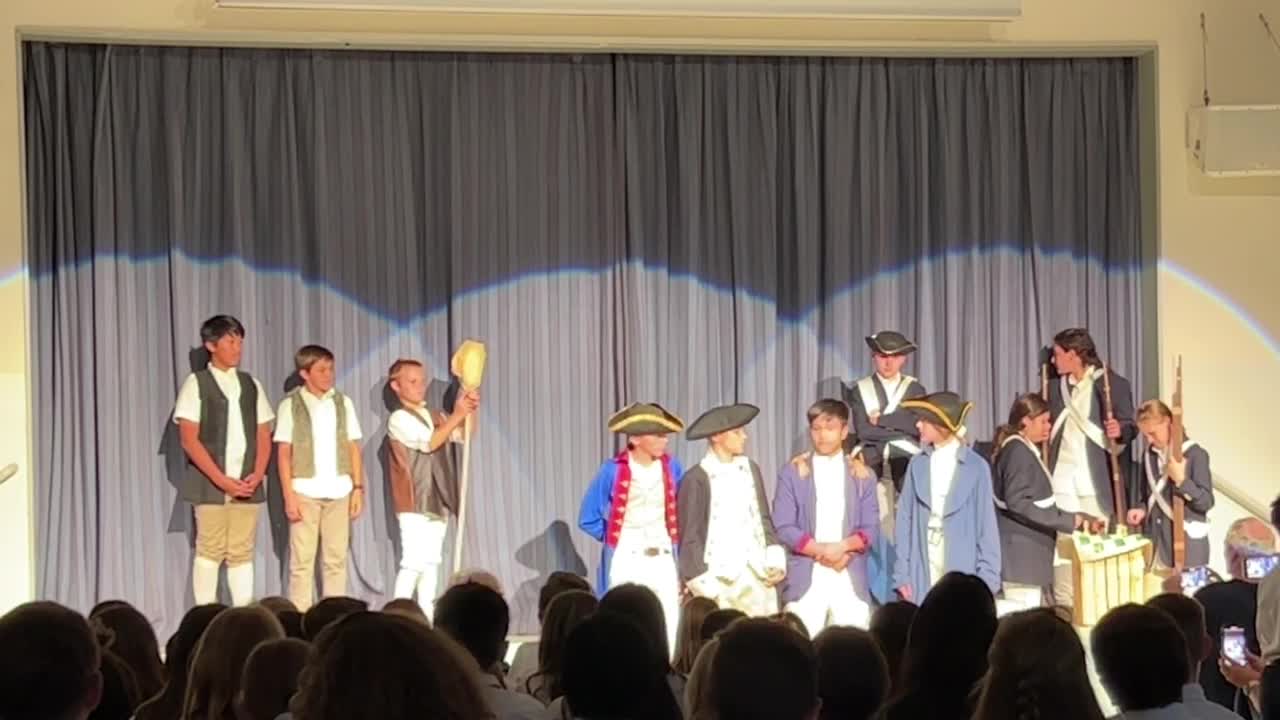 2022-10-19 St Monica Academy - 8th Grade presents 1776
