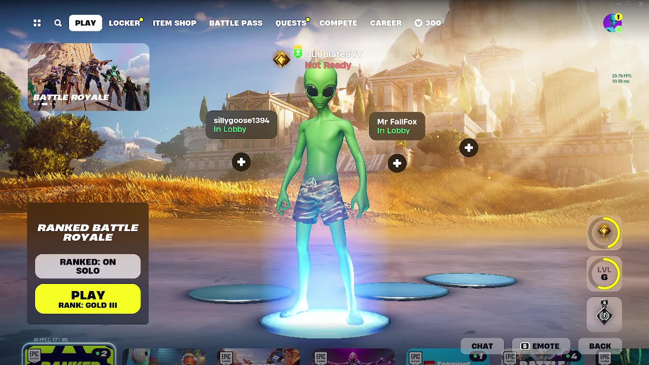 Playing Fortnite Live