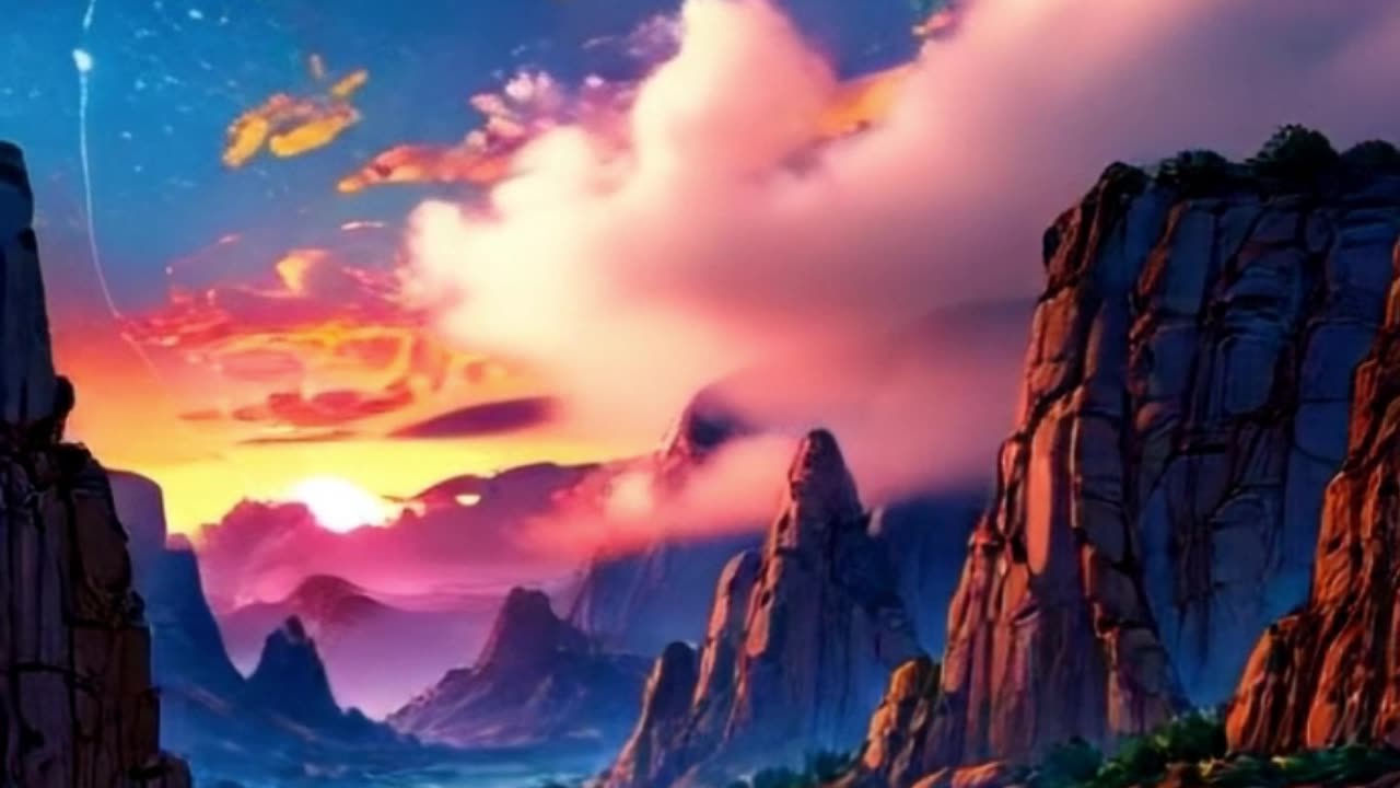 Journey Beyond the Stars 🌌 | Breathtaking Anime Landscape