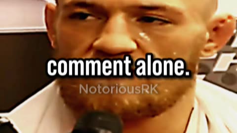 DId The Notorious Conor McGregor predict his downfall?