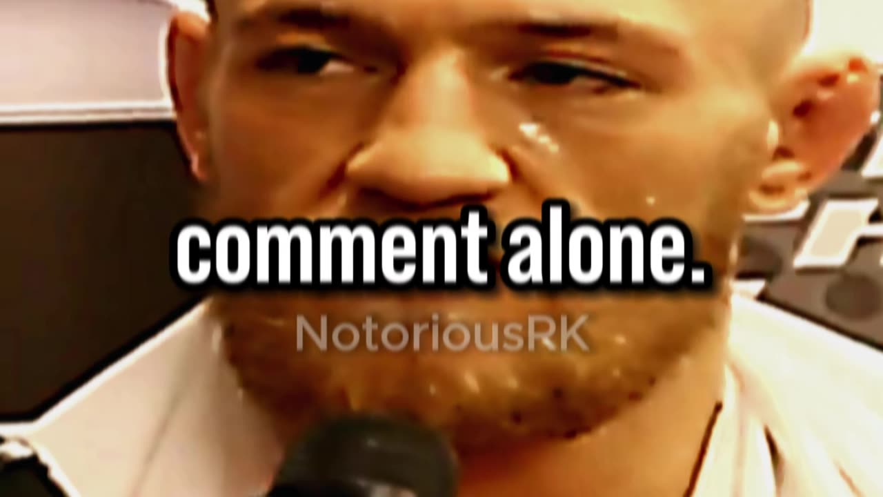 DId The Notorious Conor McGregor predict his downfall?