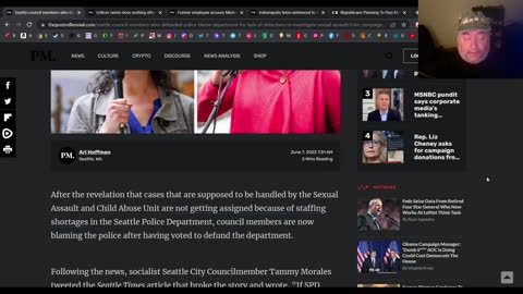 Seattle wamen city council members screeches about police