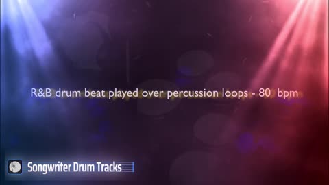 R&B Drum Beat 80bpm - Backing Track - JB