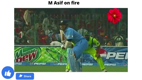 Muhammad asif on fire againt india . Memorable cricket.