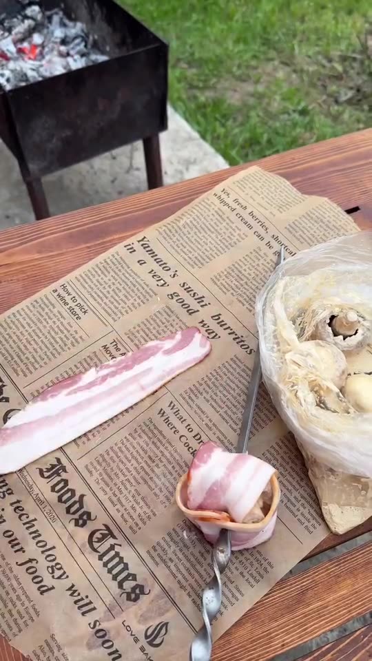 The most delicious mushrooms on the grill