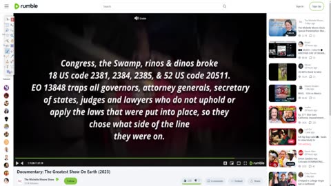 rumble - congress, the swamp, rinos & dinos broke 18 US code 2381, 2384, 2385, & 52 US code 20511.