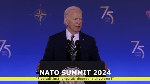 Biden Slurs His Way Through Brief NATO Summit Address