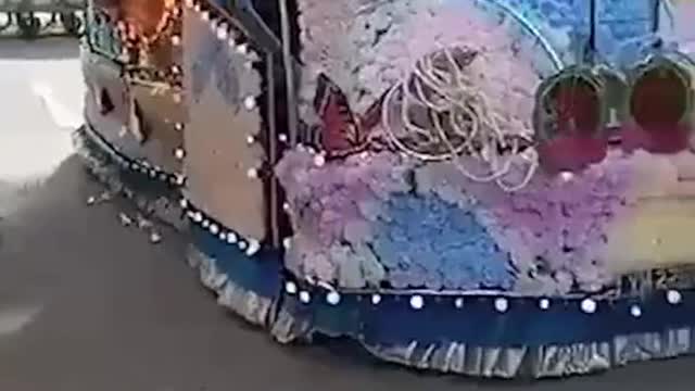 Funeral hearse bursts into flames in Woodlands