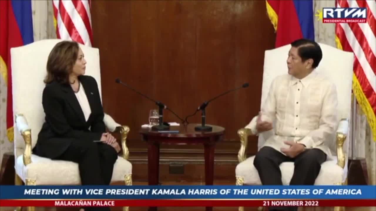 Marcos Jr.: American VP Harris’ visit a very strong symbol of solid PH-US ties