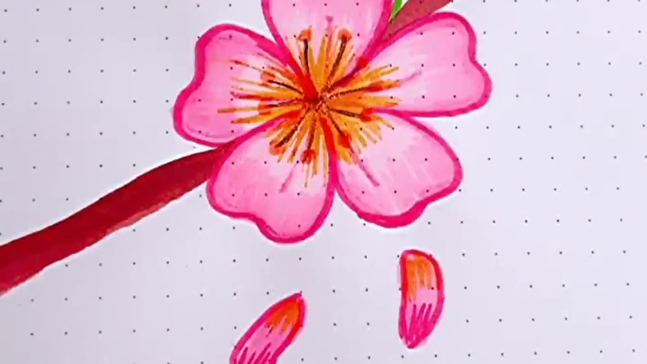 Drawing a flower for beginners!