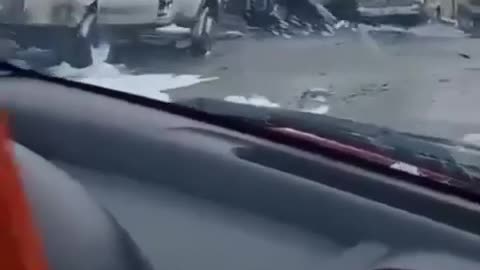 Russian Invasion of Ukraine -Destroyed Russian Convoy