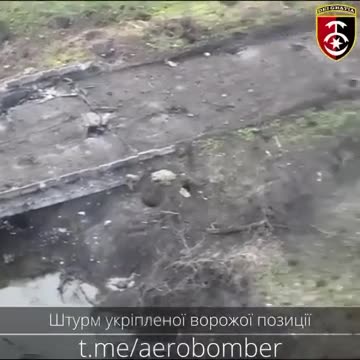 Capture of the enemy position by fighters of the 30th Brigade