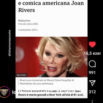 Joan Rivers ismert humorista kitálalt obamáról